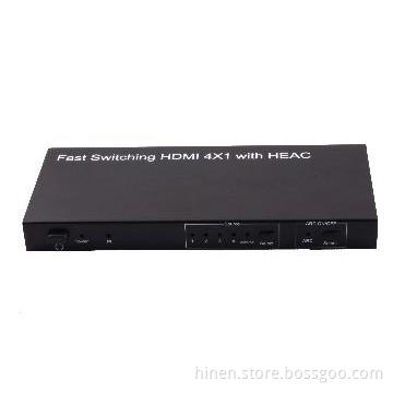Fast Switching HDMI 4X1 with HEAC HDMI Switchers